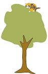Katze auf dem Baum